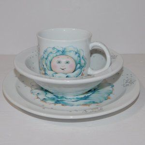 Cabbage Patch Kids child Dinner Ware Set Plate Mug Bowl VTG 1994 Royal Worcester